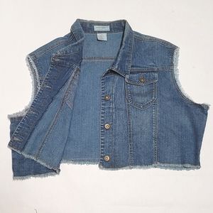 Jamie Nicole Collection Cropped Denim Vest